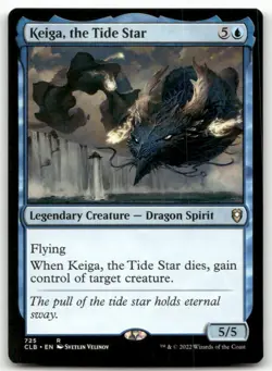 Keiga, the Tide Star #725 (NM) Baldur's Gate CLB Magic MTG - Image 1