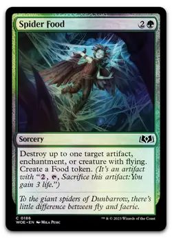 Spider Food #186 (Foil) (NM) Wilds of Eldraine WOE Magic MTG - Image 1