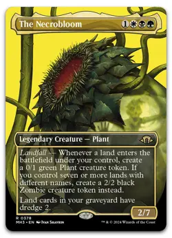 The Necrobloom (Borderless) #378 (NM) Modern Horizons 3 MH3 Magic MTG - Image 1