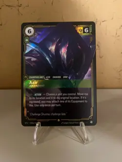 Azir - Ascendant (Alternate Art) [SFD - 050a/221] - NM [Foil] TCG Riftbound - Image 1