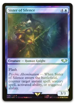 Sister of Silence (Surge Foil) #26 (NM) Warhammer 40,000 40K Magic MTG - Image 1