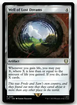 Well of Lost Dreams #291 (NM) Lord of the Rings LTC Magic MTG - Image 1