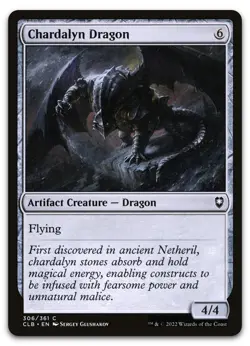 Chardalyn Dragon #306 (NM) Baldur's Gate CLB Magic MTG - Image 1