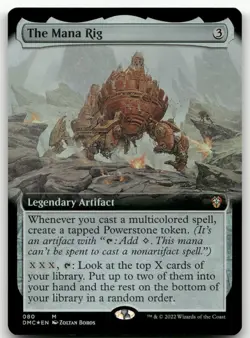 The Mana Rig (Extended Art) #80 (Foil) (NM) Dominaria United DMC Magic MTG - Image 1