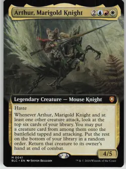 MTG TCG Arthur, Marigold Knight (Extended Art) M Commander: Bloomburrow 41 - Image 1