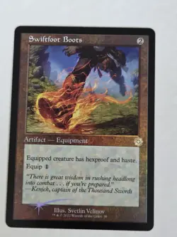 Swiftfoot Boots FOIL RETRO X1 BRR MTG The Brothers' War Retro Artifacts - Image 1