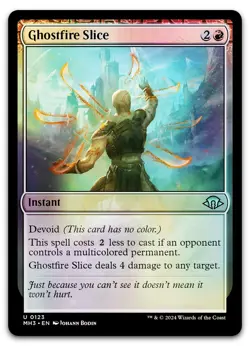 Ghostfire Slice #123 (Foil) (NM) Modern Horizons 3 MH3 Magic MTG - Image 1