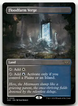 Floodfarm Verge (Borderless) #330 (NM) Duskmourn DSK Magic MTG - Image 1