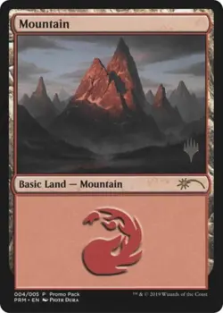 Mountain -Foil Light Play MTG Promo Pack: Core Set 2020 - Image 1