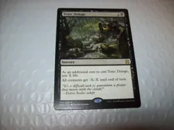 TOXIC DELUGE RARE SORCERY ETERNAL MASTERS LP MTG FREE SHIPPING WITH TRACKING - Image 1
