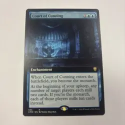 Court of Cunning NM CMR Commander Legends 633 English Regular Extended Art - Image 1