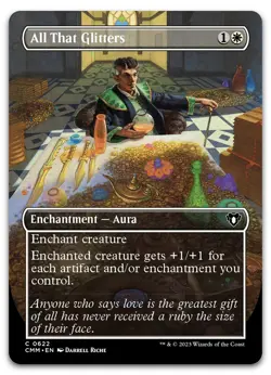 All That Glitters (Borderless) #622 (NM) Commander Masters CMM Magic MTG - Image 1