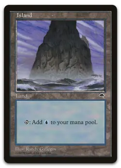 Island (Spire) #337 (NM) Tempest TMP Magic MTG - Image 1