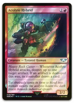 Acolyte Hybrid (Surge Foil) #70 (NM) Warhammer 40,000 40K Magic MTG - Image 1