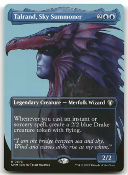Talrand, Sky Summoner (Borderless) #673 (NM) Commander Masters CMM Magic MTG - Image 1
