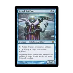 WOTC MtG Darksteel Synod Artificer (R) (Foil) EX - Image 1