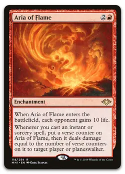 Aria of Flame #118 (NM) Modern Horizons MH1 Magic MTG - Image 1