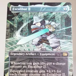 Excalibur II Borderless 352 Foil Final Fantasy FIN MTG NM - Image 2