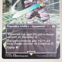 Excalibur II Borderless 352 Foil Final Fantasy FIN MTG NM - Image 3