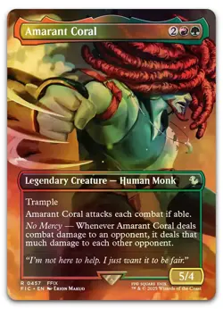 Amarant Coral (Borderless) #457 (Foil) (NM) Final Fantasy FIC Magic MTG - Image 1
