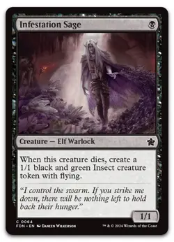 Infestation Sage #64 (NM) Foundations FDN Magic MTG - Image 1