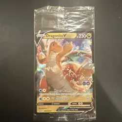 Pokemon Dragonite V SWSH235 Pokemon GO Promo Holo 230 HP Basic Card - Image 1