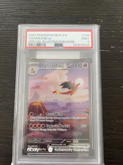 Pokemon 2023 Charizard ex 199 Full Art SIR Scarlet & Violet 151 GEM MINT PSA 9 - Image 1