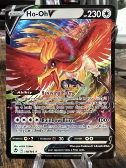 Ho-Oh V 140/195 Swsh12: Sword & Shield - Silver Tempest Holo - Image 1