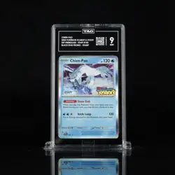Pokemon Chien-Pao PreRelease Staff #152 Black Star Stamp Promo Scarlet & Violet - Image 1