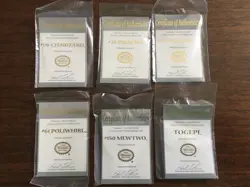 Pokemon Golden Cards Charizard, Pikachu, Jigglypuff, Poliwhirl, Mewtwo, Togepi - Image 1