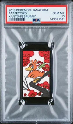 2013 POKEMON HANAFUDA KANTO FEBRUARY FARFETCH'D PSA 10 - Image 1