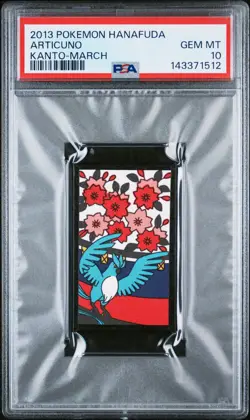 2013 POKEMON HANAFUDA KANTO MARCH ARTICUNO PSA 10 - Image 1