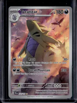 2023 Pokemon SV Paldea Evolved Tyranitar #222/193 - Image 1