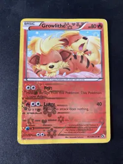 Growlithe RC4/RC25 LP Radiant Collection Legendary Treasures Pokemon Card 4/25 - Image 1