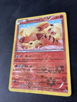 Growlithe RC4/RC25 LP Radiant Collection Legendary Treasures Pokemon Card 4/25 - Image 2