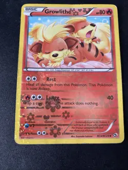 Growlithe RC4/RC25 LP Radiant Collection Legendary Treasures Pokemon Card 4/25 - Image 3