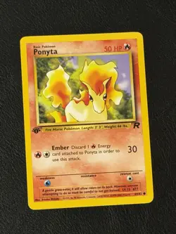 Pokemon TCG Ponyta Team Rocket 64/82 Regular 1st Edition Common NM - Image 1