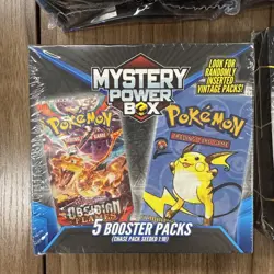Pokemon LOT OF 13 Mystery Power Box 5 Booster Pack Chase Pack Seeded WALMART - Image 2