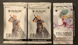 2 MTG Final Fantasy Play Booster FIN + 1 Collector Sample pack FIC - Image 1