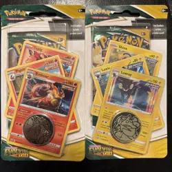 Pokemon TCG Evolving Skies Premium Checklane Blister Pack Emboar & Luxray SEALED - Image 1