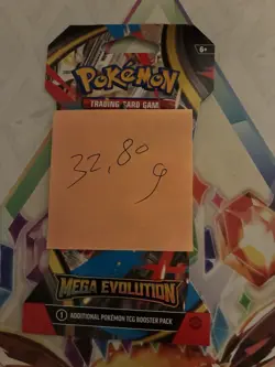 (VERY HEAVY) 32.80g Pokemon TCG Mega Evolution Sleeved Booster Pack (SEALED)✅ - Image 2