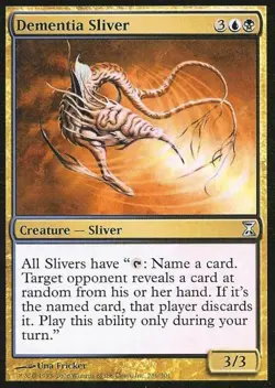 Dementia Sliver -Foil Medium Play MTG Time Spiral - Image 1