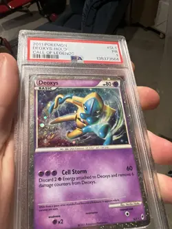 SWIRL PSA 1 2011 Pokemon Call of Legends SHINY Deoxys Holo Foil Rare SL1 - Image 3