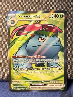 Pokemon Venusaur ex 182/165 Scarlet & Violet 151 Ultra Rare Full Art Holo NM - Image 1
