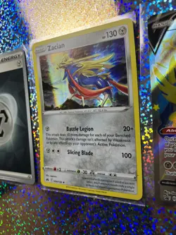 Pokemon TCG: Shiny Promo SWSH292 Zacian V; Crown Zenith Holo 094/159 Zacian - Image 4