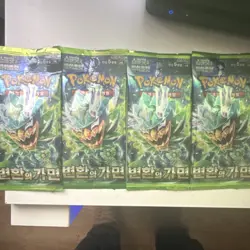 Pokemon TCG Booster Packs Korean 변환의 가면 2024 Lot of 4 Sealed - Image 1