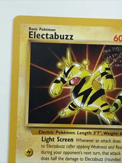 Electabuzz Pokemon WB Gold Stamp #2 1999 First Movie Black Star Promo - Image 2