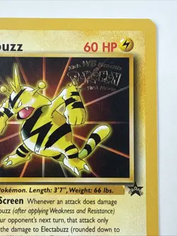 Electabuzz Pokemon WB Gold Stamp #2 1999 First Movie Black Star Promo - Image 3