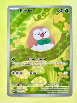 Rowlet 090/088 Perfect Order Illustration Rare Pokemon TCG NM - Image 1