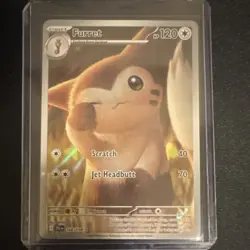 Pokemon Furret 168/159 Sv09: Journey Together Illustration Rare Holo 120 HP - Image 1